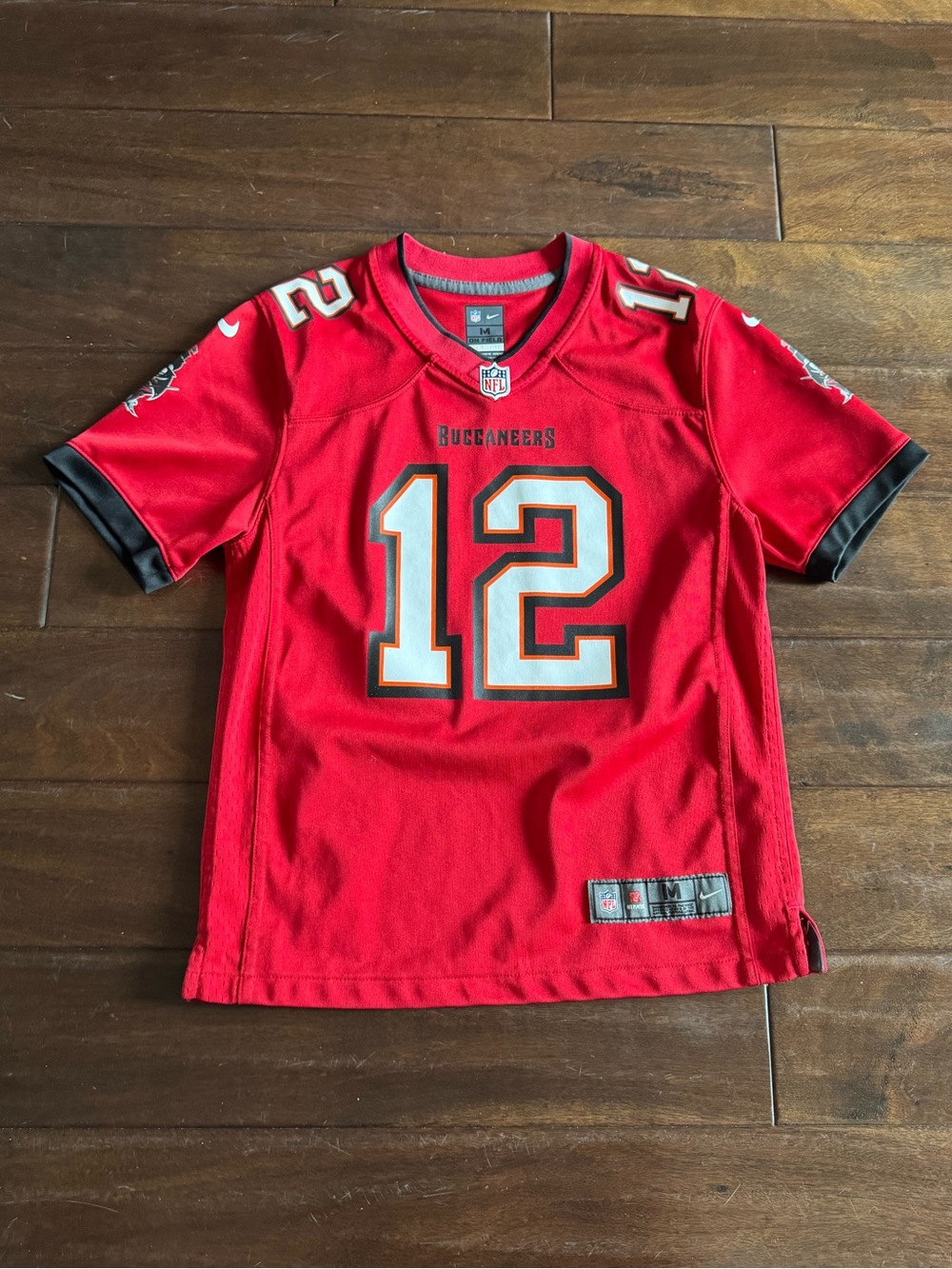 Nike Kids Red Buccaneers #12 Football Jersey